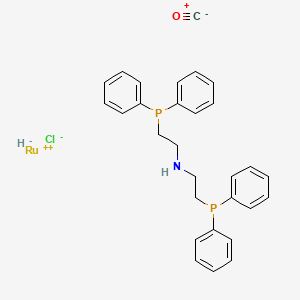 molecular formula C29H30ClNOP2Ru B8117666 carbon monoxide;2-diphenylphosphanyl-N-(2-diphenylphosphanylethyl)ethanamine;hydride;ruthenium(2+);chloride 