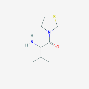 molecular formula C9H18N2OS B8117722 2-Amino-3-methyl-1-thiazolidin-3-yl-pentan-1-one 
