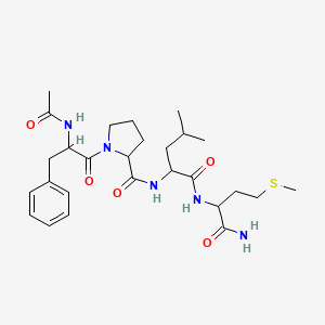 molecular formula C27H41N5O5S B8117732 Arg-Pro-Lys-Pro-Gln-Gln-Phe-Phe-Pro-Leu-Met-NH2 