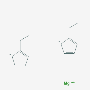 molecular formula C16H22Mg B8117756 Bis(3-propyl-2,4-cyclopentadienyl) magnesium 