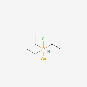 molecular formula C6H16AuClP B8117770 Chloro(triethyl)-lambda5-phosphane;gold 