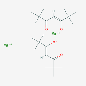 molecular formula C22H38Mg2O4+2 B8117792 Bis(2,2,6,6-tetramethyl-3,5-heptanedionato)magnesium 