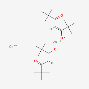 molecular formula C22H38O4Zn2+2 B8117800 dizinc;(E)-2,2,6,6-tetramethyl-5-oxohept-3-en-3-olate 