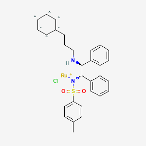 molecular formula C30H31ClN2O2RuS B8117852 CID 11953630 