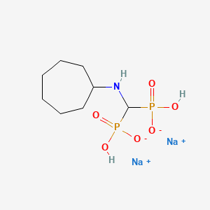 molecular formula C8H17NNa2O6P2 B8117867 Incadronate 