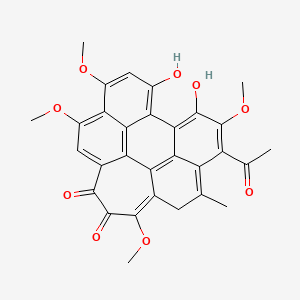 molecular formula C30H24O9 B8117877 CID 5487262 