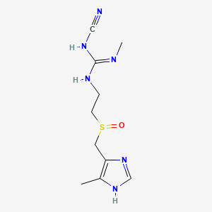 molecular formula C10H16N6OS B8117928 Cimetidine sulfoxide CAS No. 151258-42-3
