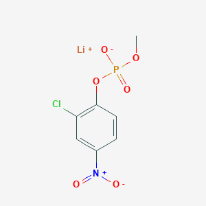 molecular formula C7H6ClLiNO6P B8118074 Lithium;(2-chloro-4-nitrophenyl) methyl phosphate 