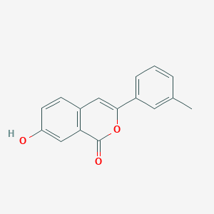 molecular formula C16H12O3 B8118084 7-hydroxy-3-(3-methylphenyl)-1H-isochromen-1-one 