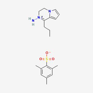 1-Propyl-3,4-dihydropyrrolo[1,2-a]pyrazin-2-ium-2-amine;2,4,6-trimethylbenzenesulfonate