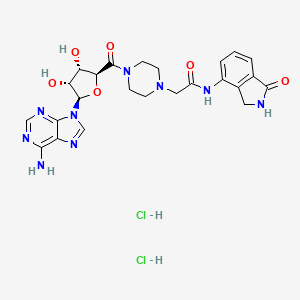 molecular formula C24H29Cl2N9O6 B8118154 EB-47 (dihydrochloride) 