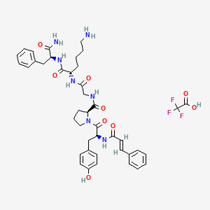 molecular formula C42H50F3N7O9 B8118165 tcY-NH2 (TFA) 