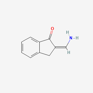 molecular formula C10H9NO B8118200 (2Z)-2-(aminomethylidene)-3H-inden-1-one 