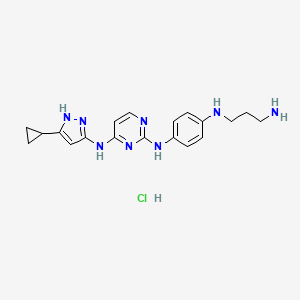molecular formula C19H25ClN8 B8118221 VEGFR-2-IN-5 (hydrochloride) 