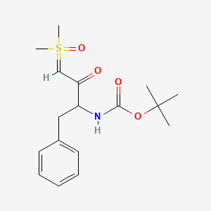 Sulfoxonium, dimethyl-, (3S)-3-[[(1,1-dimethylethoxy)carbonyl]amino]-2-oxo-4-phenylbutylide (9CI)
