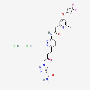 molecular formula C24H29Cl2F3N8O3 B8118261 IPN60090 (dihydrochloride) 