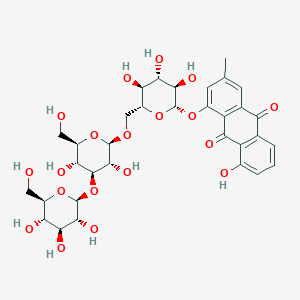 molecular formula C33H40O19 B8118299 Chrysophanol triglucoside 