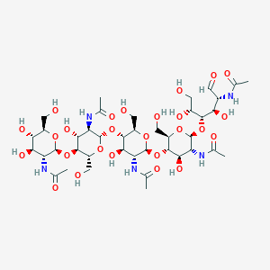molecular formula C40H67N5O26 B8118343 Penta-N-acetylchitopentaose 