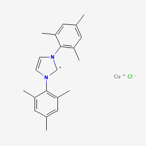 1,3-Di(2,4,6-trimethylphenyl)-2-chlorocuprio(II)-2,3-dihydro-1H-imidazole