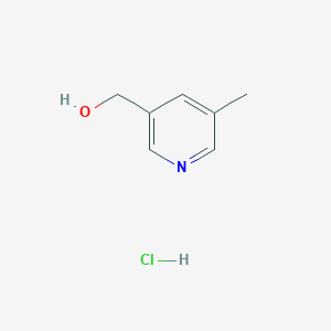 molecular formula C7H10ClNO B8118407 (5-Methylpyridin-3-yl)methanol hydrochloride 