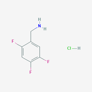 molecular formula C7H7ClF3N B8118414 (2,4,5-Trifluorophenyl)methanamine hydrochloride 