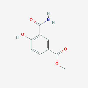molecular formula C9H9NO4 B8118427 5-Methoxycarbonylsalicylamide 