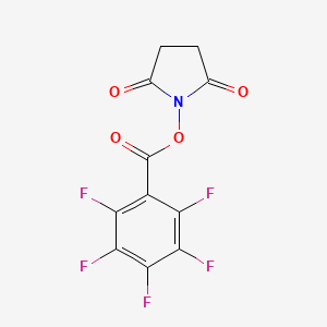 molecular formula C11H4F5NO4 B8118446 Pentafluorobenzoic acid succinimidyl ester 