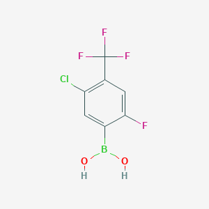 (5-Chloro-2-fluoro-4-(trifluoromethyl)phenyl)boronic acid