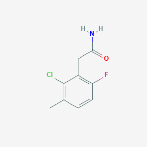 molecular formula C9H9ClFNO B8118472 2-(2-Chloro-6-fluoro-3-methylphenyl)acetamide 