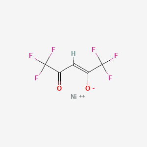 molecular formula C5HF6NiO2+ B8118487 (Z)-1,1,1,5,5,5-hexafluoro-4-oxopent-2-en-2-olate;nickel(2+) 