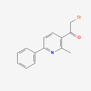 2-Bromo-1-(2-methyl-6-phenylpyridin-3-yl)ethanone