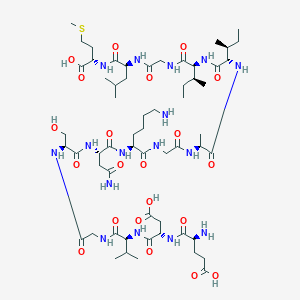 molecular formula C59H102N16O21S B8118513 H-Glu-asp-val-gly-ser-asn-lys-gly-ala-ile-ile-gly-leu-met-OH 