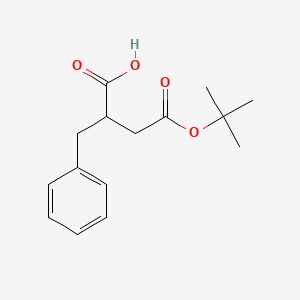 molecular formula C15H20O4 B8118528 2-Benzyl-4-[(2-methylpropan-2-yl)oxy]-4-oxobutanoic acid 