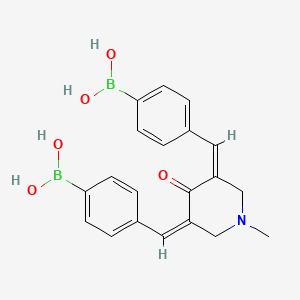 molecular formula C20H21B2NO5 B8118585 蛋白酶体抑制剂 IX 