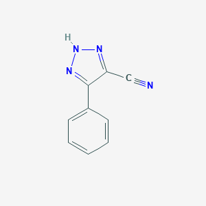 molecular formula C9H6N4 B081186 5-苯基-3H-[1,2,3]三唑-4-腈 CAS No. 14677-11-3