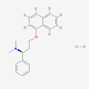 molecular formula C21H24ClNO B8118635 Dapoxetine-d7 (hydrochloride) 