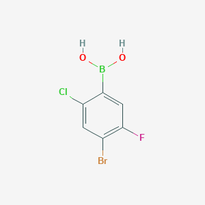 (4-Bromo-2-chloro-5-fluorophenyl)boronic acid