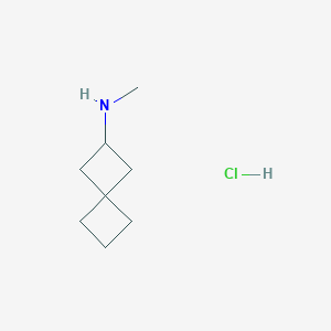 molecular formula C8H16ClN B8118680 N-methylspiro[3.3]heptan-2-amine;hydrochloride 
