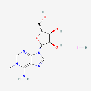 molecular formula C11H18IN5O4 B8118774 CID 91871702 