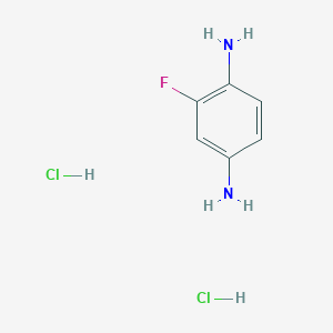 molecular formula C6H9Cl2FN2 B8118864 2-Fluorobenzene-1,4-diamine;dihydrochloride 