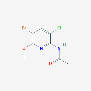2-Acetamido-5-bromo-3-chloro-6-methoxypyridine