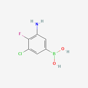 (3-Amino-5-chloro-4-fluorophenyl)boronic acid