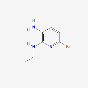molecular formula C7H10BrN3 B8118927 6-bromo-2-N-ethylpyridine-2,3-diamine 