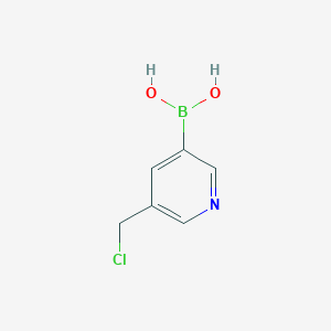 molecular formula C6H7BClNO2 B8118944 [5-(Chloromethyl)pyridin-3-yl]boronic acid 