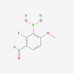 (2-Fluoro-3-formyl-6-methoxyphenyl)boronic acid