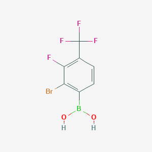 [2-Bromo-3-fluoro-4-(trifluoromethyl)phenyl]boronic acid