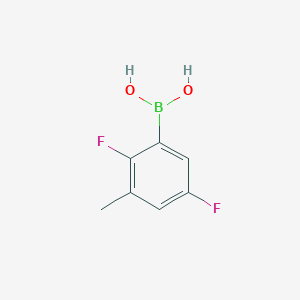 molecular formula C7H7BF2O2 B8119028 2,5-Difluoro-3-methylphenylboronic acid 