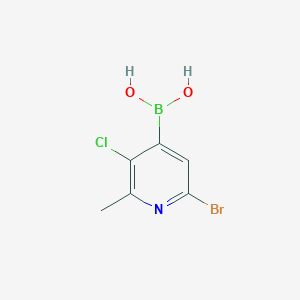 6-Bromo-3-chloro-2-methylpyridine-4-boronic acid