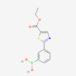 {3-[5-(Ethoxycarbonyl)-1,3-thiazol-2-yl]phenyl}boronic acid