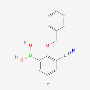 [2-(Benzyloxy)-3-cyano-5-fluorophenyl]boronic acid